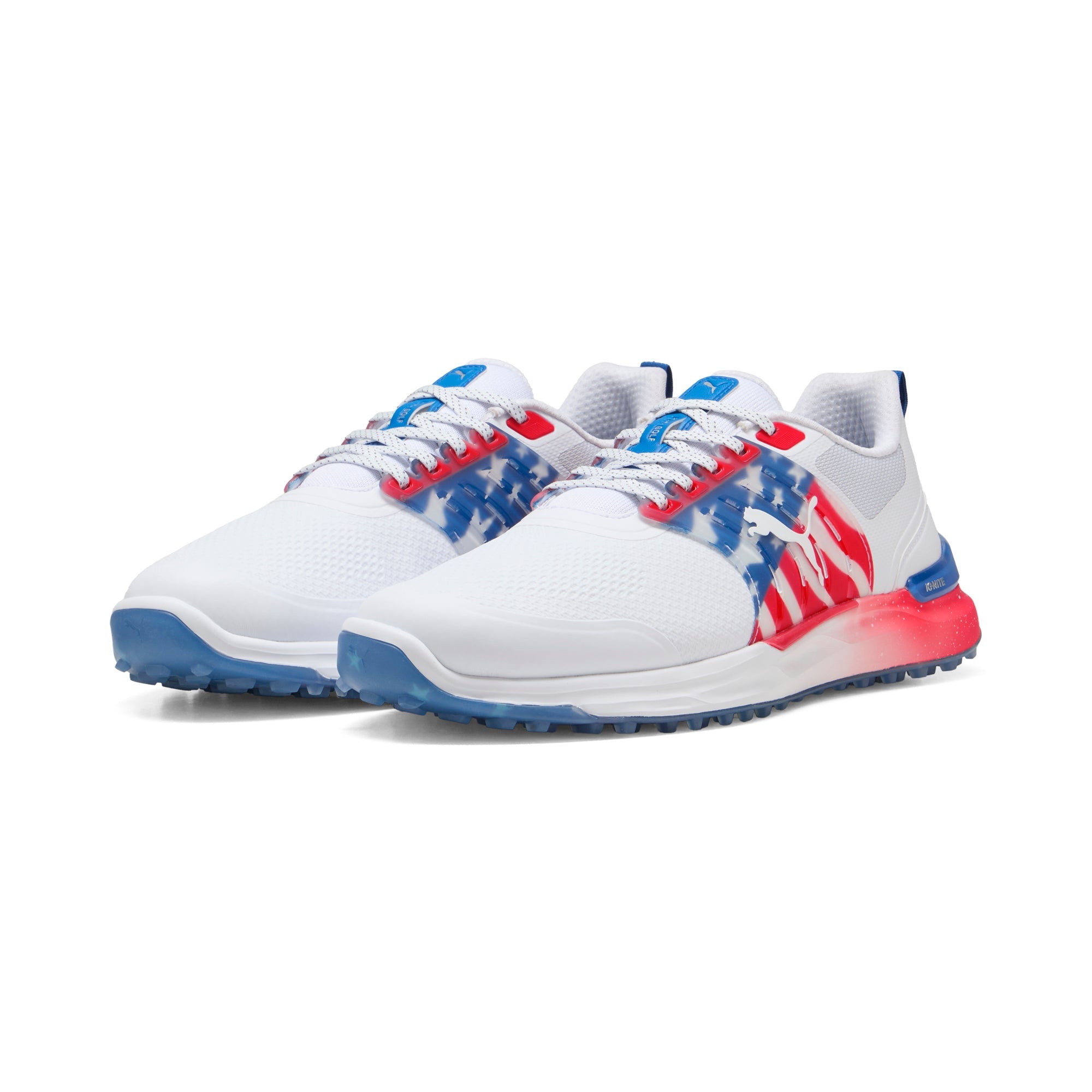 Puma White / Blue Streak / Strong Red
