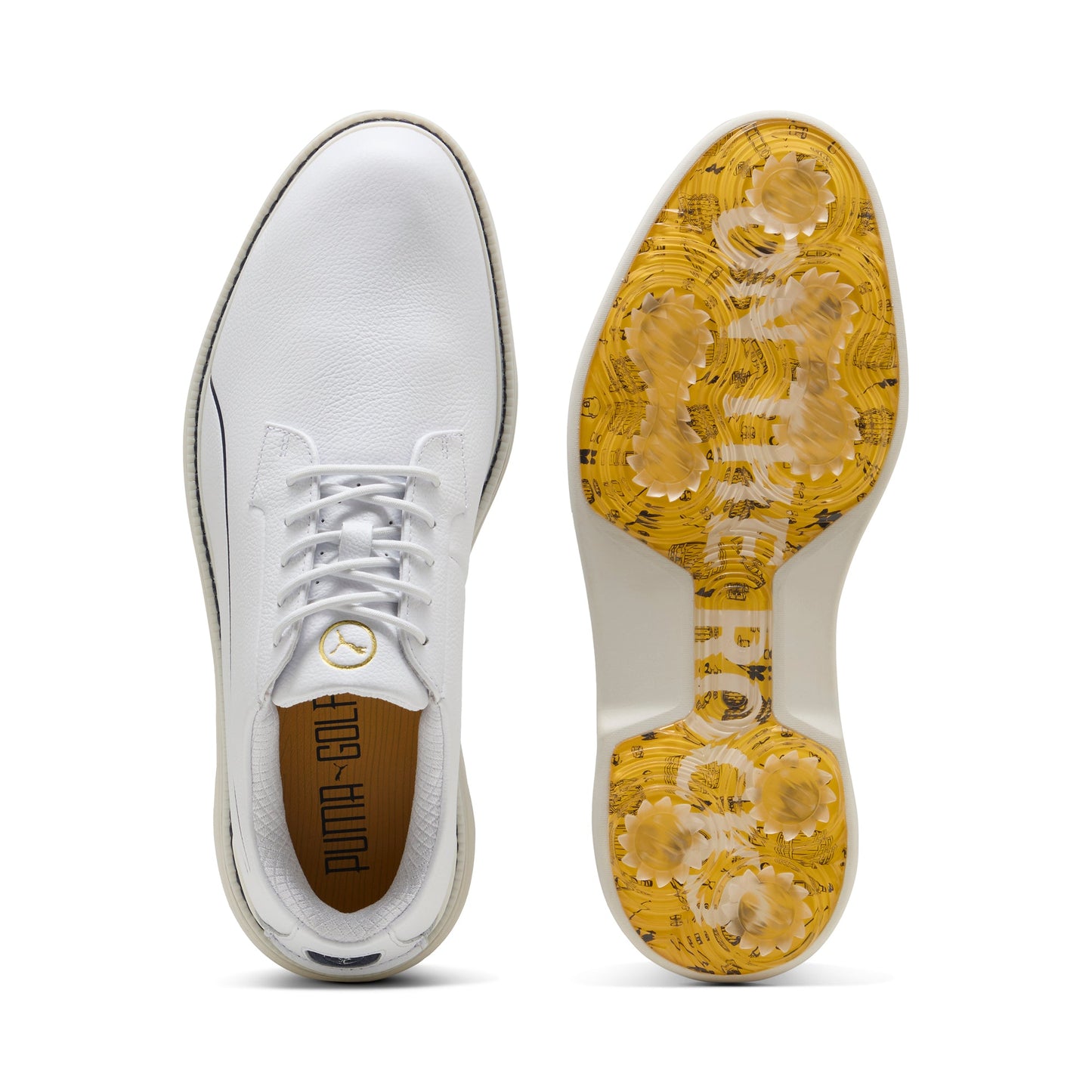 Puma White / Deep Navy / Gold