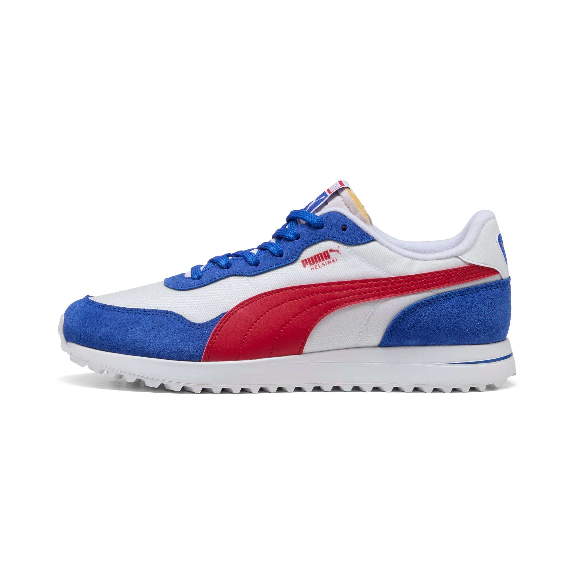 Puma White / Strong Red / Festive Blue