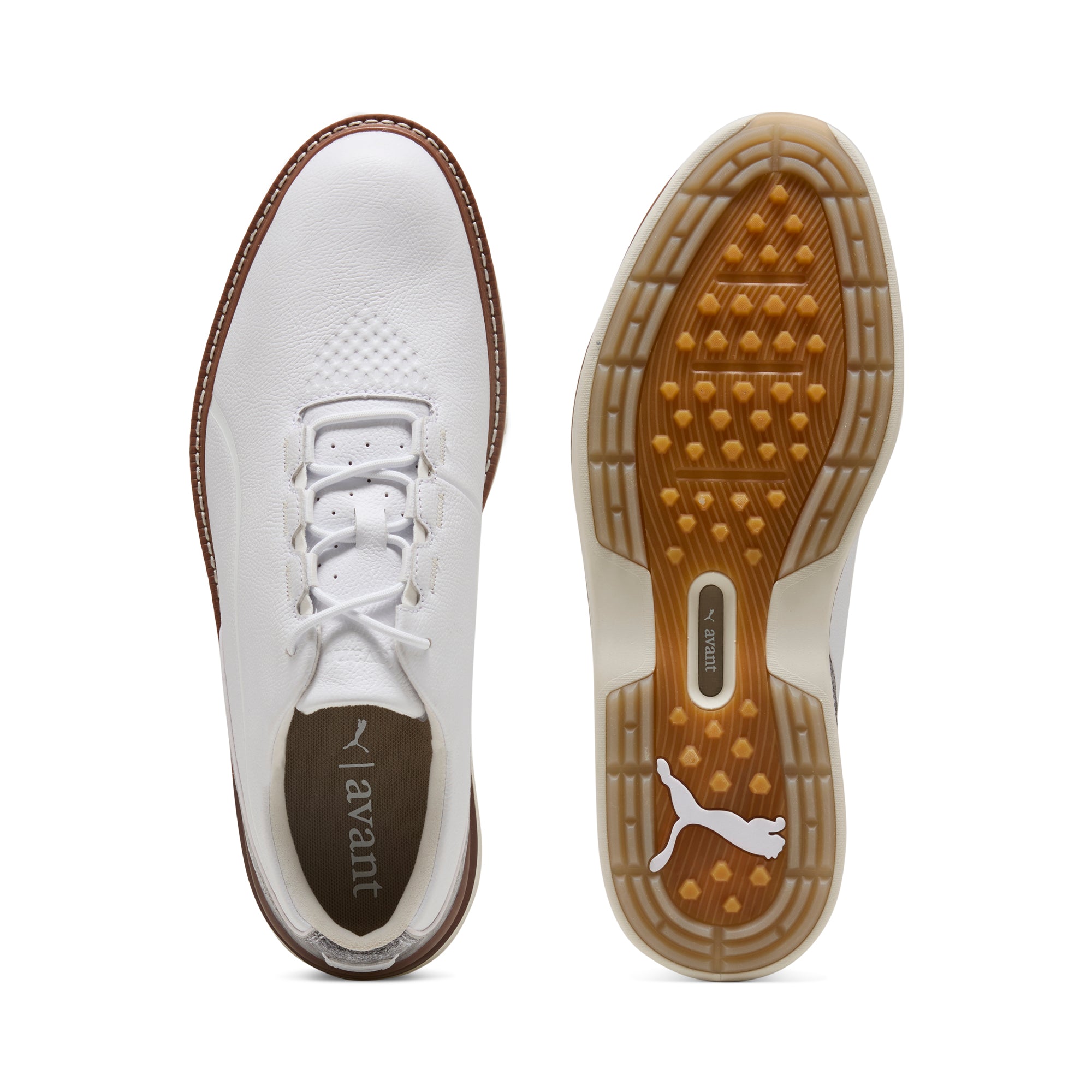 Puma White / Brown Mushroom