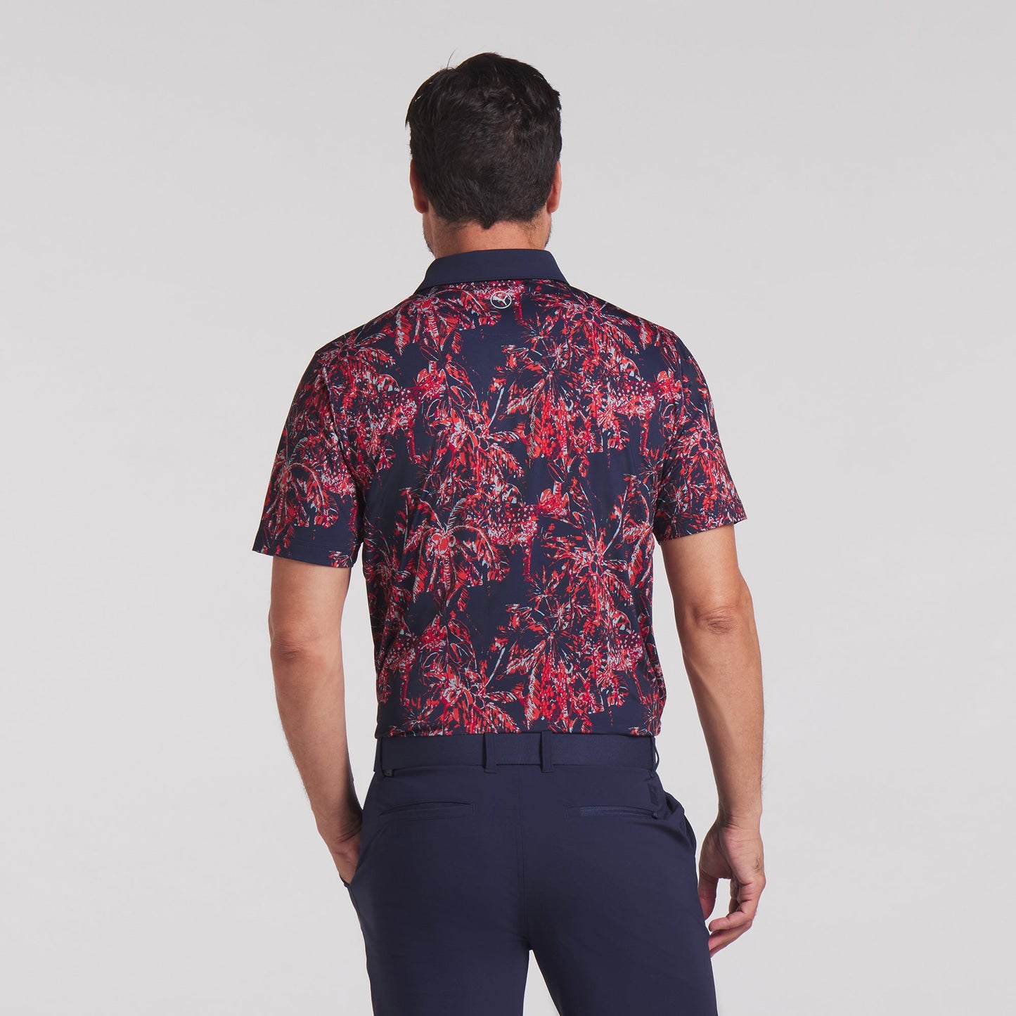Deep Navy / Red Fire