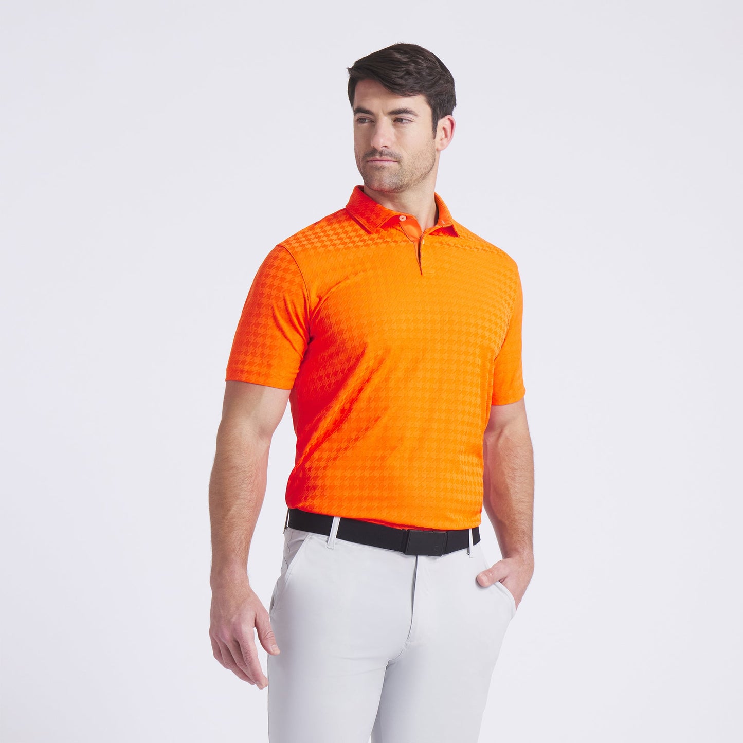 MATTR Houndstooth Golf Polo