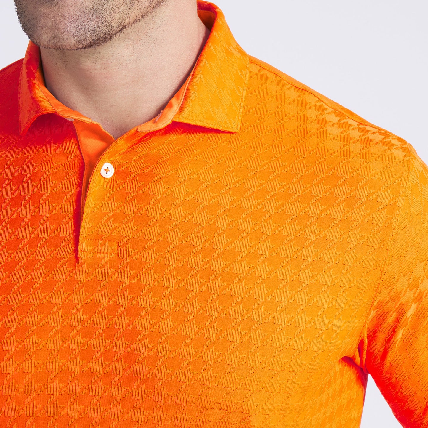 MATTR Houndstooth Golf Polo
