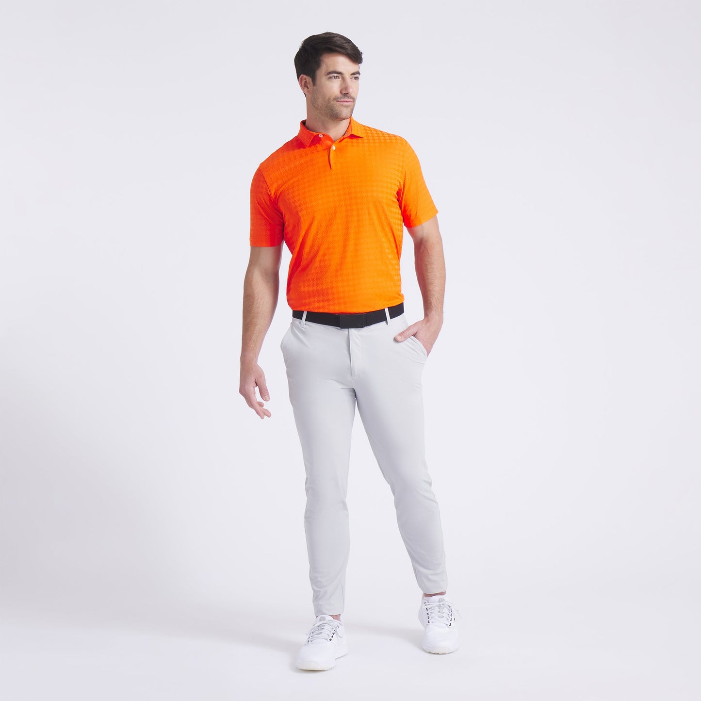 MATTR Houndstooth Golf Polo