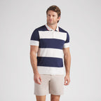 Warm White / Deep Navy / Candy Apple