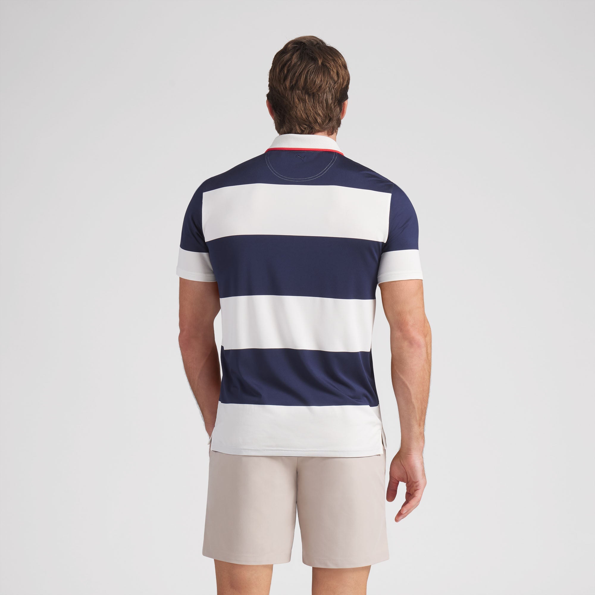 Warm White / Deep Navy / Candy Apple