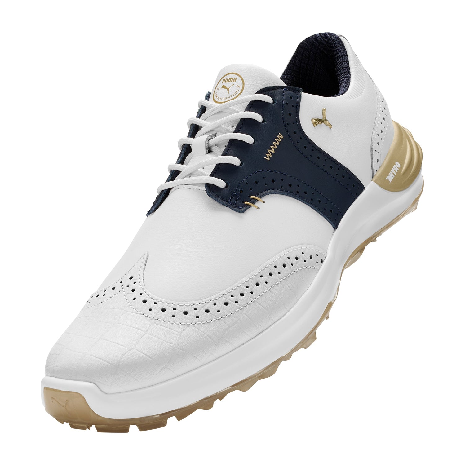 Puma White / Deep Navy / Puma Gold