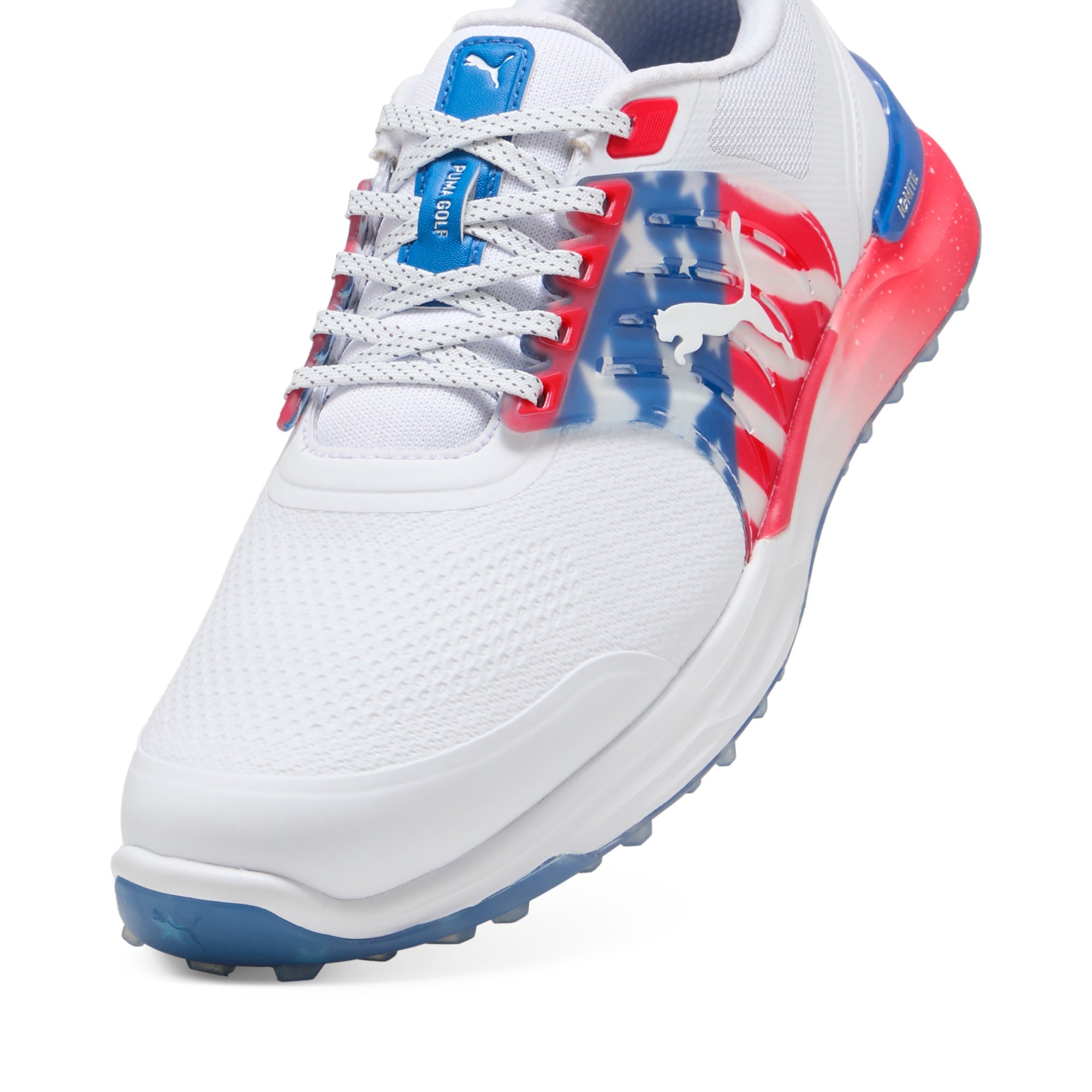 Puma White / Blue Streak / Strong Red