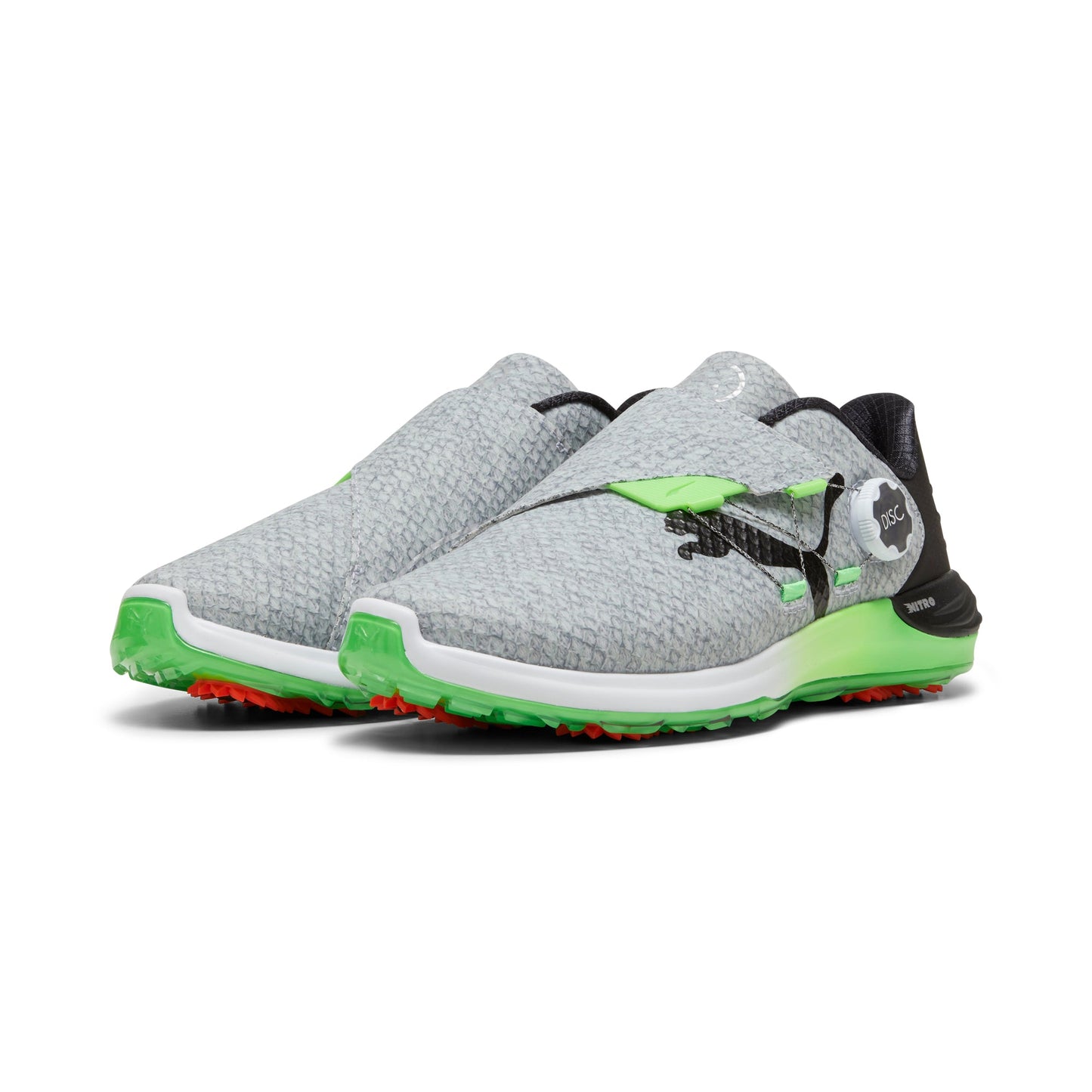 Puma White / Puma Black / Fluro Green Pes