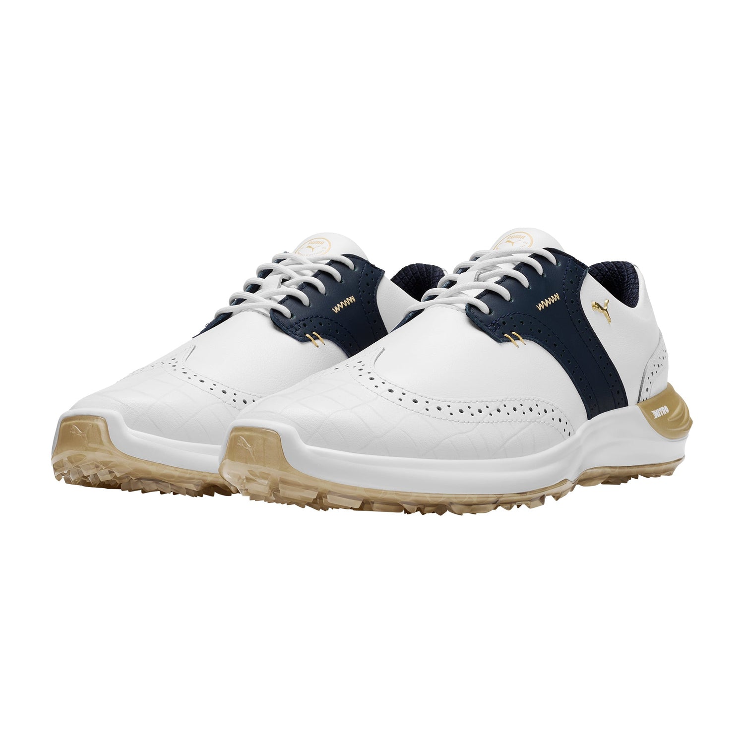 Puma White / Deep Navy / Puma Gold