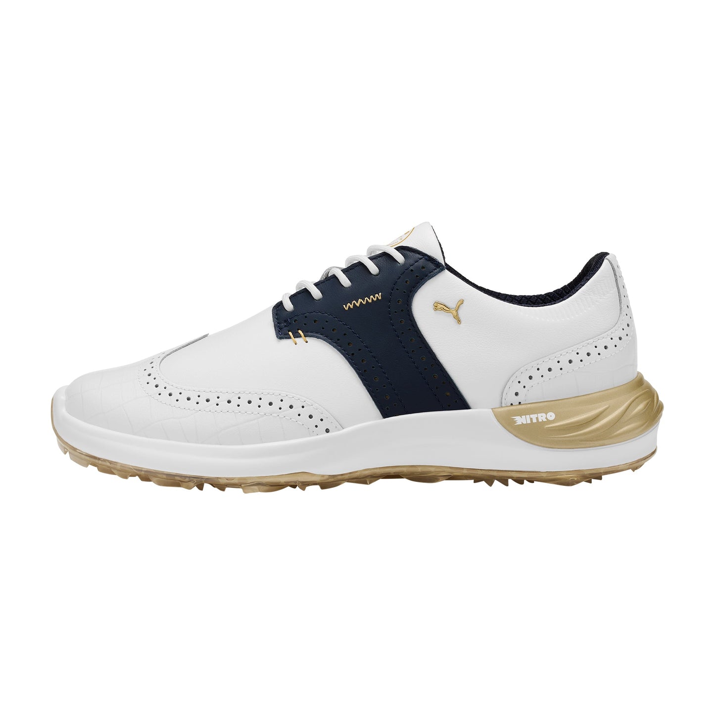 Puma White / Deep Navy / Puma Gold